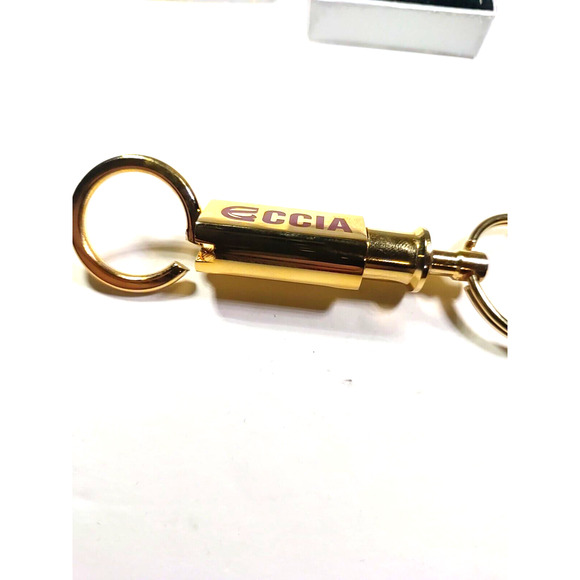 Barlow CCIA Extender Keychain Gold Tone In Box - Picture 12 of 12